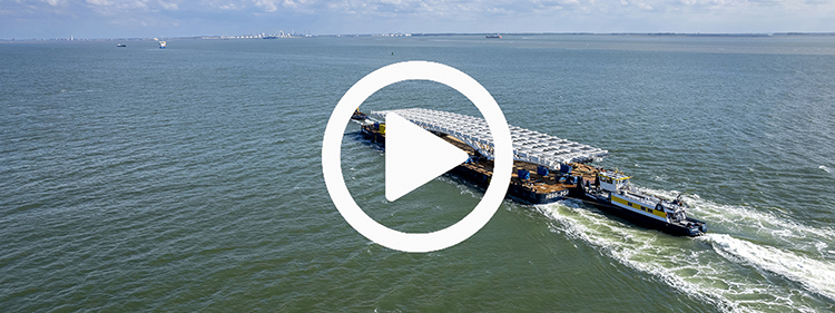 Transport en montage Annemarie Wolffbrug van Vlissingen naar Amsterdam